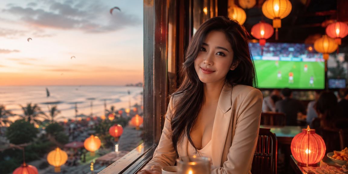 Người dùng tại quán cà phê Hội An kiểm tra tài khoản trước khi đăng nhập